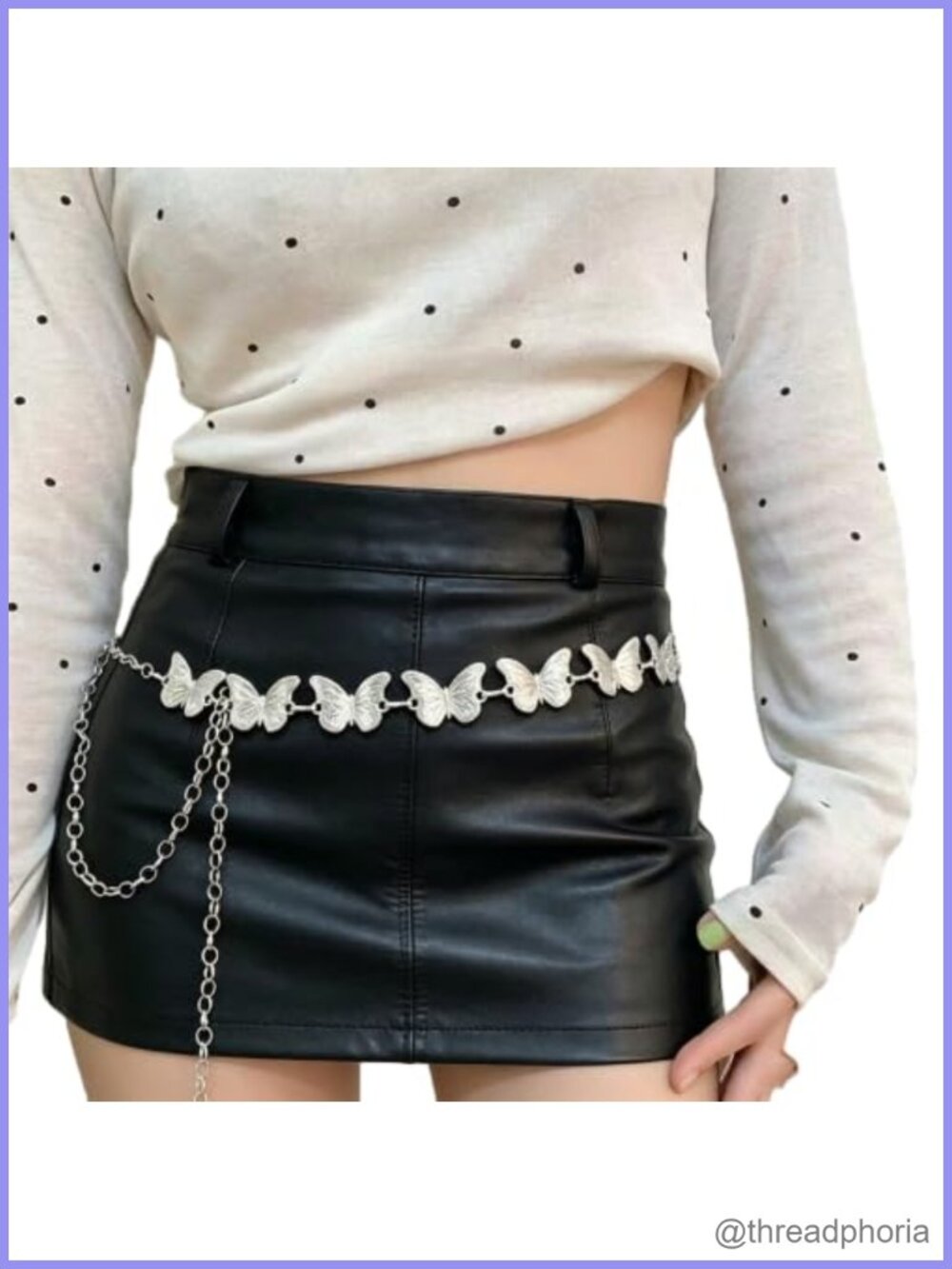 Western Concho Chain Belt Silver Vintage Metal Cowgirl Waist Adjustable for